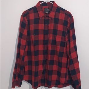 Men’s J. Crew red/navy flannel